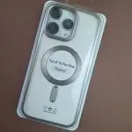 قاب آیفون 16 پرومکس مگ سیف دور متالیک-بژ