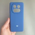 قاب سیلیکونی شیائومی نوت 14 پرو-سرمه ای
