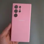 قاب سیلیکونی گوشی سامسونگ S24 ultra-صورتی