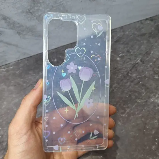 قاب گوشی سامسونگ S25 ULTRA هولوگرامی طرح دار-1