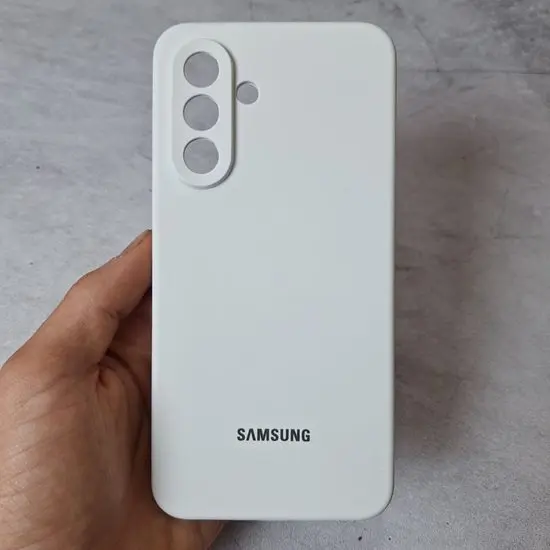 قاب گوشی سامسونگ A56 سیلیکونی-سفید