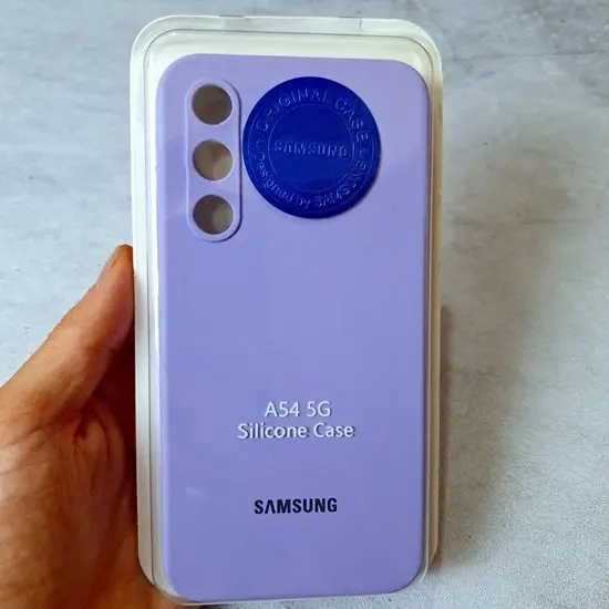 قاب گوشی سامسونگ A54 سیلیکونی-یاسی