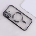 قاب ژله ای مگ سیف آیفون 16 محافظ لنزدار-مشکی