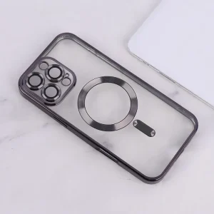 قاب ژله ای مگ سیف آیفون 16پرومکس محافظ لنزدار-مشکی