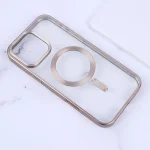 قاب آیفون 13 پرو مگ سیف دور متالیک-طلایی